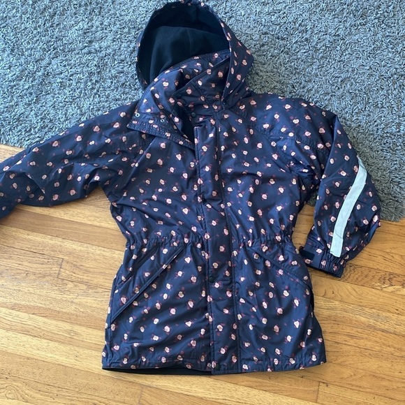 Cabi Rainy Day Jacket floral parka winter coat black anorak women’s size Small - Picture 15 of 16